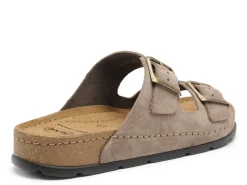 Scholl BORA 2 BUCKLES Beige Mules Homme