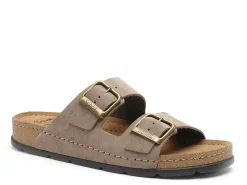 Scholl BORA 2 BUCKLES Beige Mules Homme
