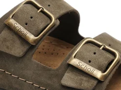 Scholl BORA 2 BUCKLES Kaki Mules Homme
