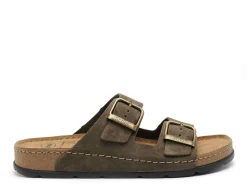 Scholl BORA 2 BUCKLES Kaki Mules Homme