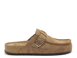 Scholl BORA MOC Marron Mules et Sabots Plats Femme