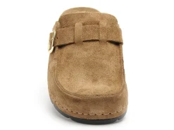 Scholl BORA MOC Marron Mules et Sabots Plats Femme