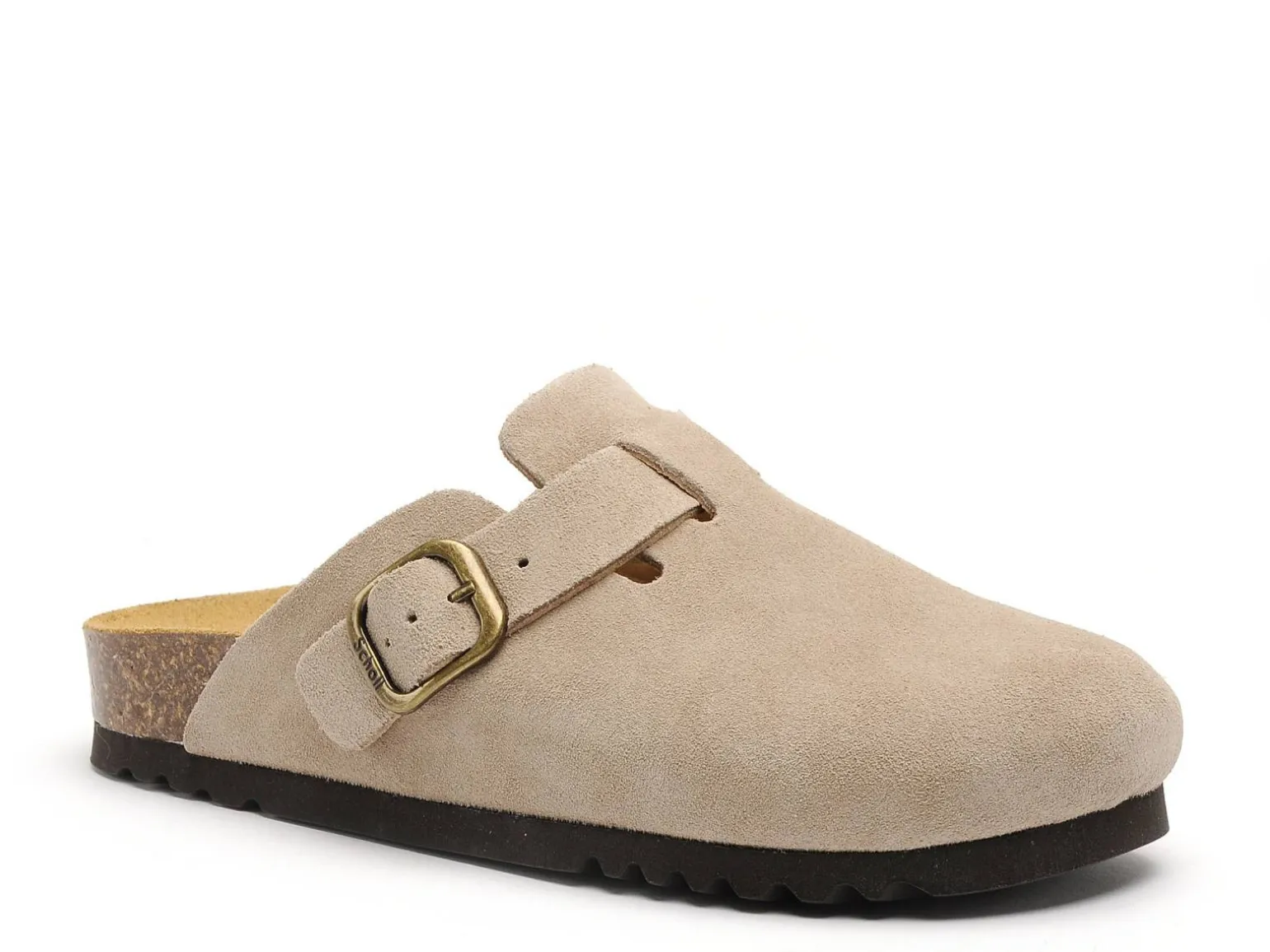 Scholl FAE Beige Mules et Sabots Plats Femme