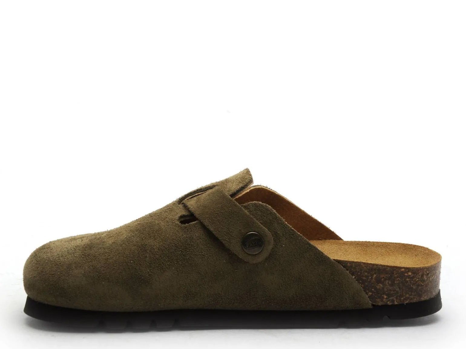 Scholl FAE Kaki Mules et Sabots Plats Femme