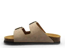 Scholl JOSEPHINE SUEDE Beige Mules et Sabots Plats Femme