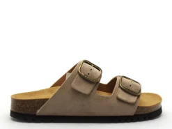 Scholl JOSEPHINE SUEDE Beige Mules et Sabots Plats Femme