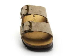 Scholl JOSEPHINE SUEDE Beige Mules et Sabots Plats Femme