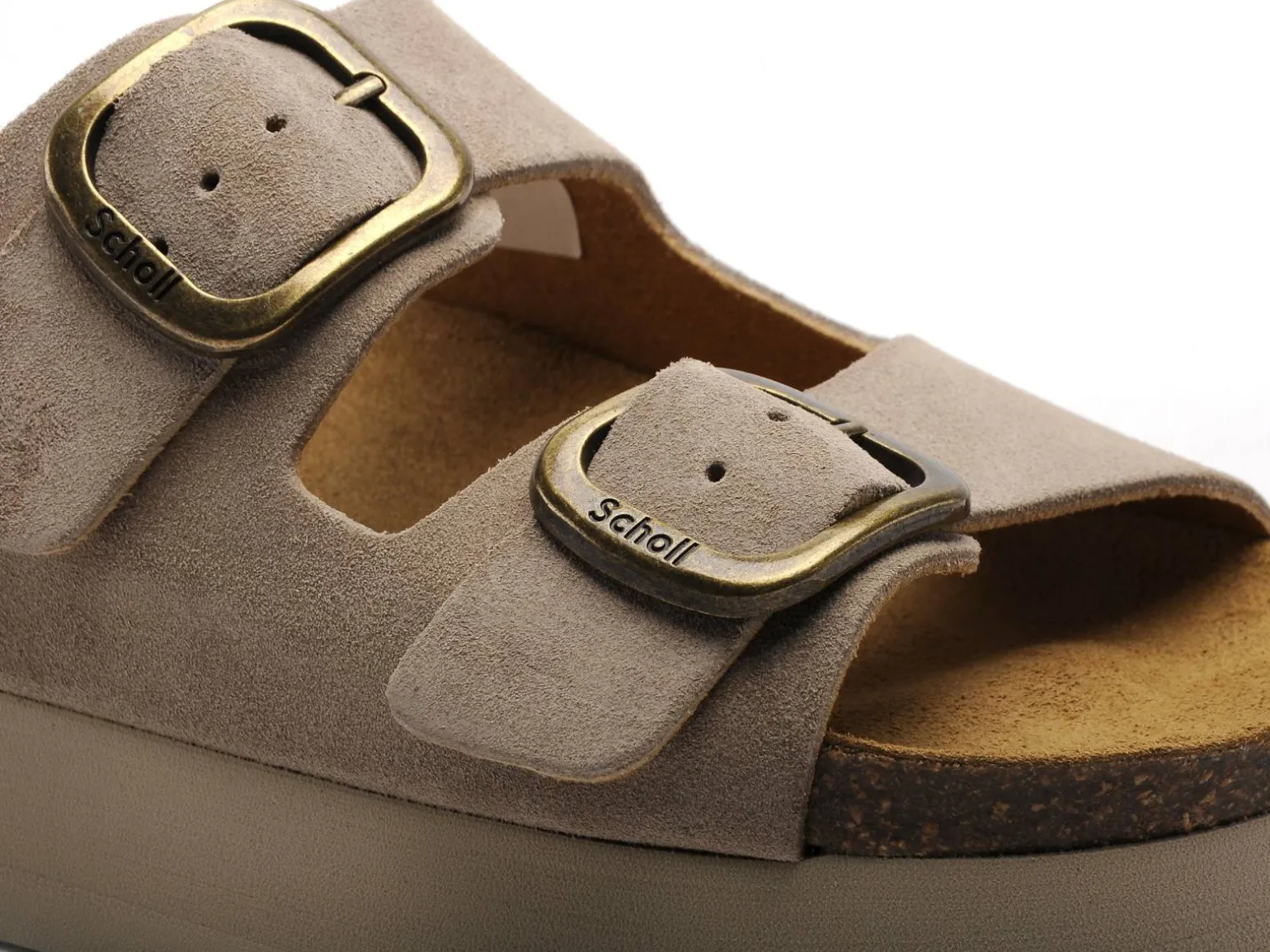 Scholl LUCIE Beige Mules et Sabots à Talons Femme