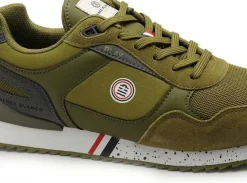 Serge Blanco CHAMONIX Kaki Baskets Basses Homme