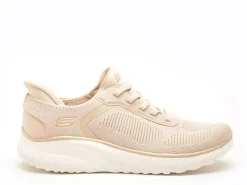 Skechers 117497 BOBS Beige Baskets Basses Femme