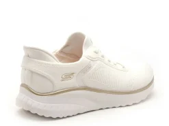 Skechers 117497 BOBS Blanc Baskets Basses Femme