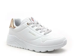 Skechers 310384L UNO LITE Blanc Baskets Basses Fille