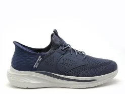 Skechers 210889 SLADE Bleu Baskets Basses Homme