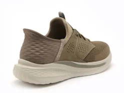 Skechers 210889 SLADE Kaki Baskets Basses Homme