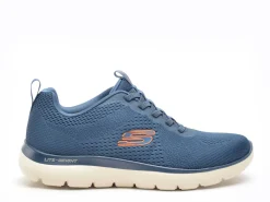 Skechers 232963 SUMMITS Bleu Baskets Basses Homme