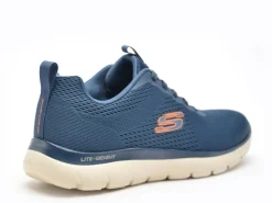 Skechers 232963 SUMMITS Bleu Baskets Basses Homme