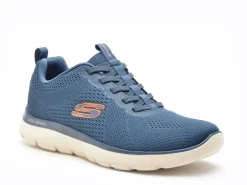 Skechers 232963 SUMMITS Bleu Baskets Basses Homme