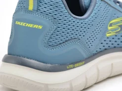 Skechers 232758 TRACK Bleu Baskets Basses Homme
