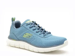 Skechers 232758 TRACK Bleu Baskets Basses Homme
