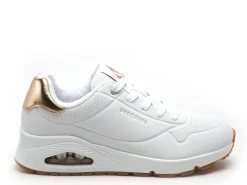 Skechers 177094 UNO Blanc Baskets Basses Femme