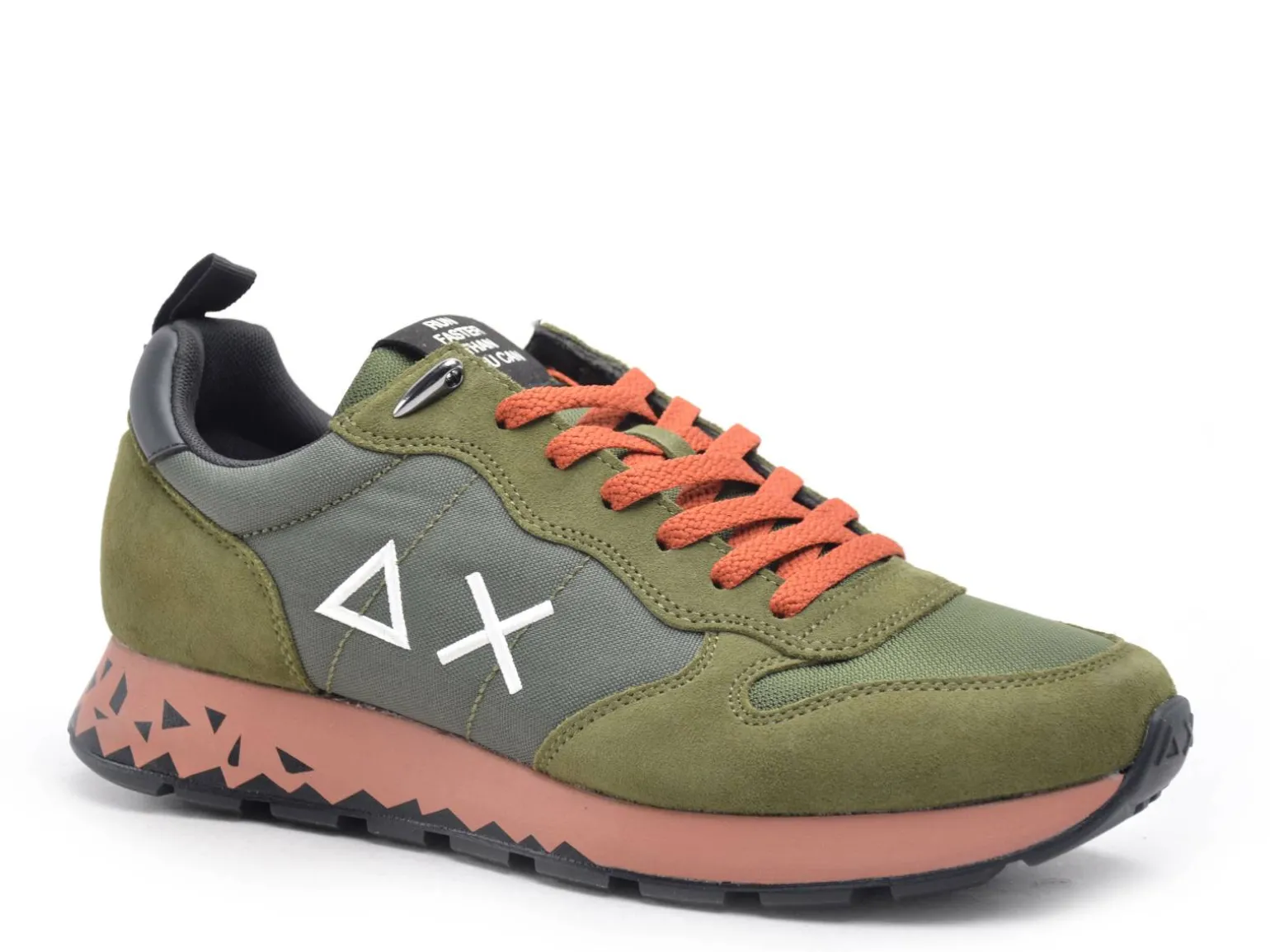 Sun 68 TOM SNAKE Z45104 Kaki Baskets Basses Homme