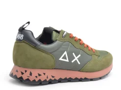 Sun 68 TOM SNAKE Z45104 Kaki Baskets Basses Homme