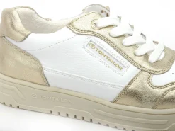 Tom Tailor 7490010018 Blanc et Or Baskets Basses Femme