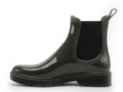 Verbenas Bottes de pluie GAUDI BRILLO Kaki Boots et Bottines Plates Femme