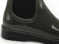 Verbenas Bottes de pluie GAUDI BRILLO Kaki Boots et Bottines Plates Femme
