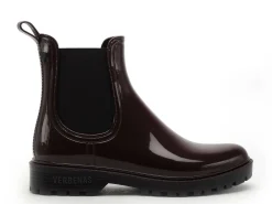 Verbenas Bottes de pluie GAUDI BRILLO Bordeaux Boots et Bottines Plates Femme