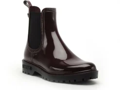 Verbenas Bottes de pluie GAUDI BRILLO Bordeaux Boots et Bottines Plates Femme