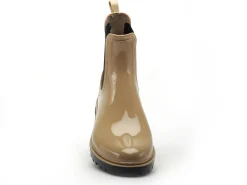 Verbenas Bottes de pluie GAUDI BRILLO Beige Boots et Bottines Plates Femme