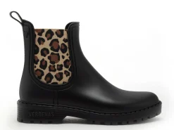 Verbenas Bottes de pluie GAUDI MAT ANIMAL Noir Boots et Bottines Plates Femme
