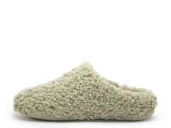 Verbenas Chaussons YORK CURLY Kaki Chaussons Femme