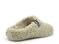 Verbenas Chaussons YORK CURLY Kaki Chaussons Femme