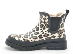 Verbenas LUA MATE COMBI ANIMAL FUR Noir Boots et Bottines Plates Femme