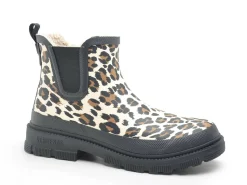 Verbenas LUA MATE COMBI ANIMAL FUR Noir Boots et Bottines Plates Femme