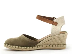 Verbenas MALENA Kaki Sandales à Talons Femme