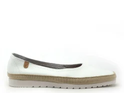 Verbenas NADIA NUCLEO Blanc Ballerines Femme