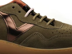 Victoria MADRID SER METAL Kaki Baskets Basses Femme