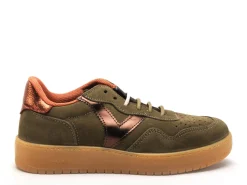 Victoria MADRID SER METAL Kaki Baskets Basses Femme