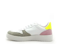 Victoria MADRID SERRAJE 1258246 Blanc et Jaune Baskets Basses Femme