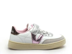 Victoria OSLO EFECTO PIEL et LEOPA 1256103 Blanc Baskets Basses Fille
