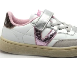 Victoria OSLO EFECTO PIEL et LEOPA 1256103 Blanc Baskets Basses Fille