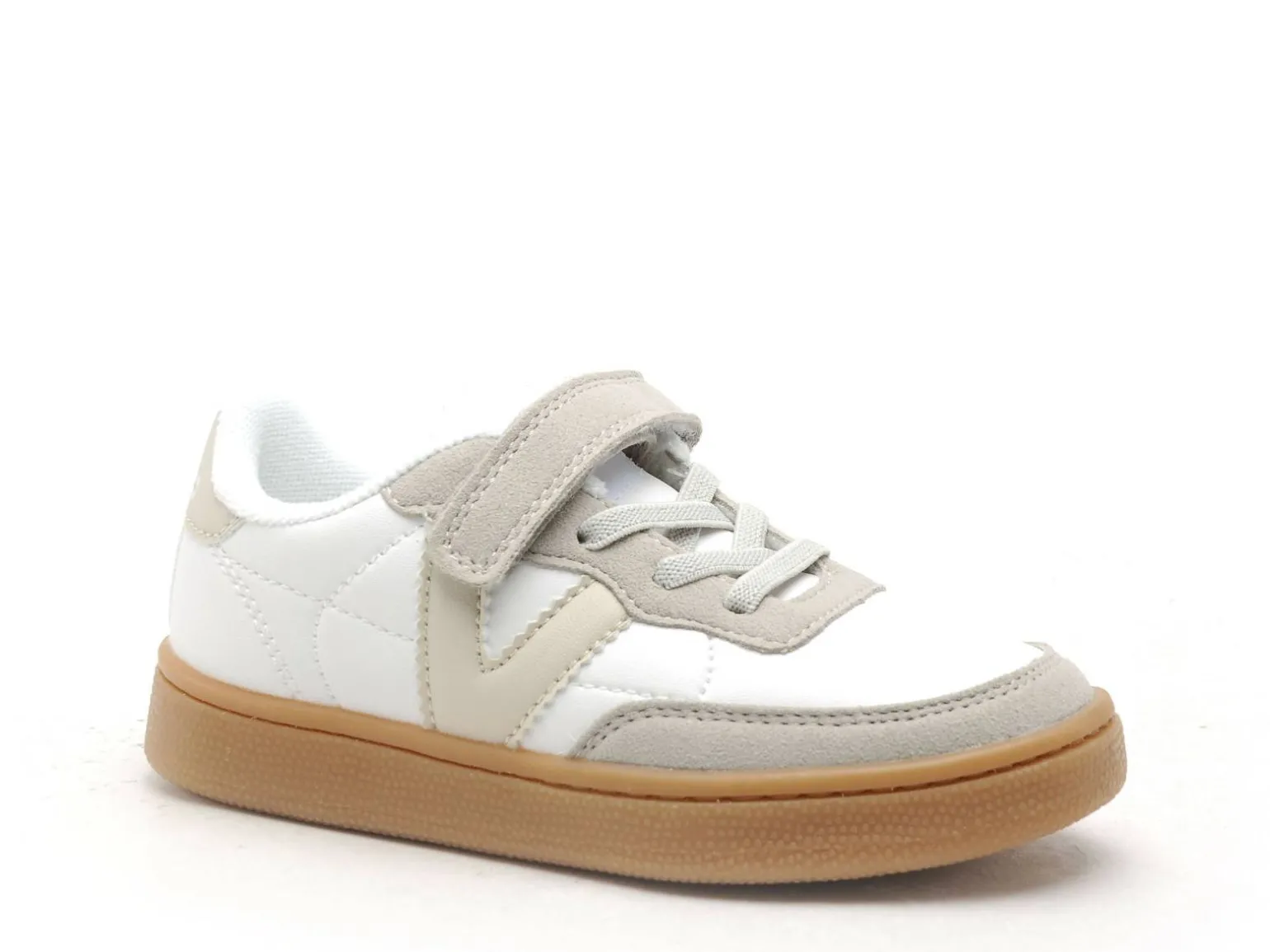 Victoria 1256102 OSLO EFFET PIEL ET LEOPARD Blanc Baskets Basses Garçon