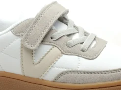 Victoria 1256102 OSLO EFFET PIEL ET LEOPARD Blanc Baskets Basses Garçon