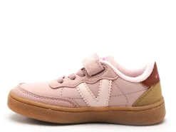 Victoria 1256106 OSLO VELCRO EFECTO PIEL Rose Baskets Basses Fille