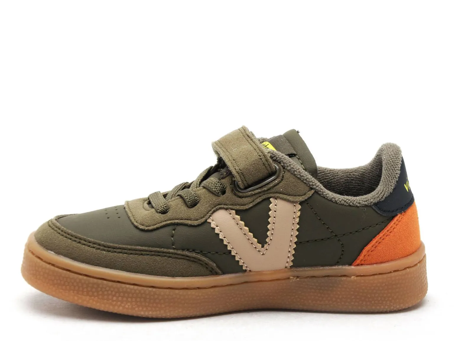Victoria 1256106 OSLO VELCRO EFECTO PIEL Kaki Baskets Basses Garçon