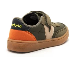 Victoria 1256106 OSLO VELCRO EFECTO PIEL Kaki Baskets Basses Garçon