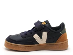 Victoria 1256106 OSLO VELCRO EFECTO PIEL Bleu Baskets Basses Garçon